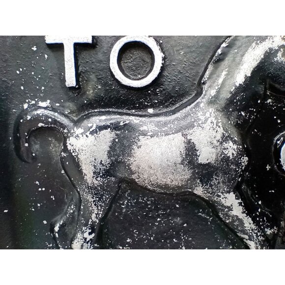 Metal Horse Ashtray Vintage Silver-Tone Inscribed to C.L.M. Tobacciana 1970s - Picture 7 of 14